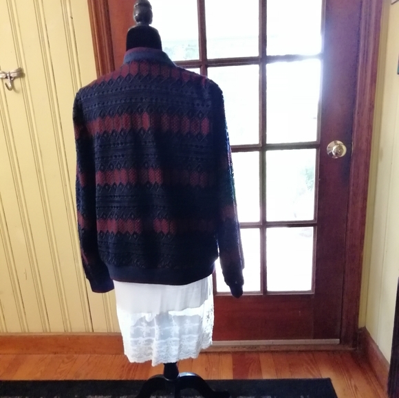 Trina Turk Luxury Lace Bomber Jacket, XL - Picture 10 of 11